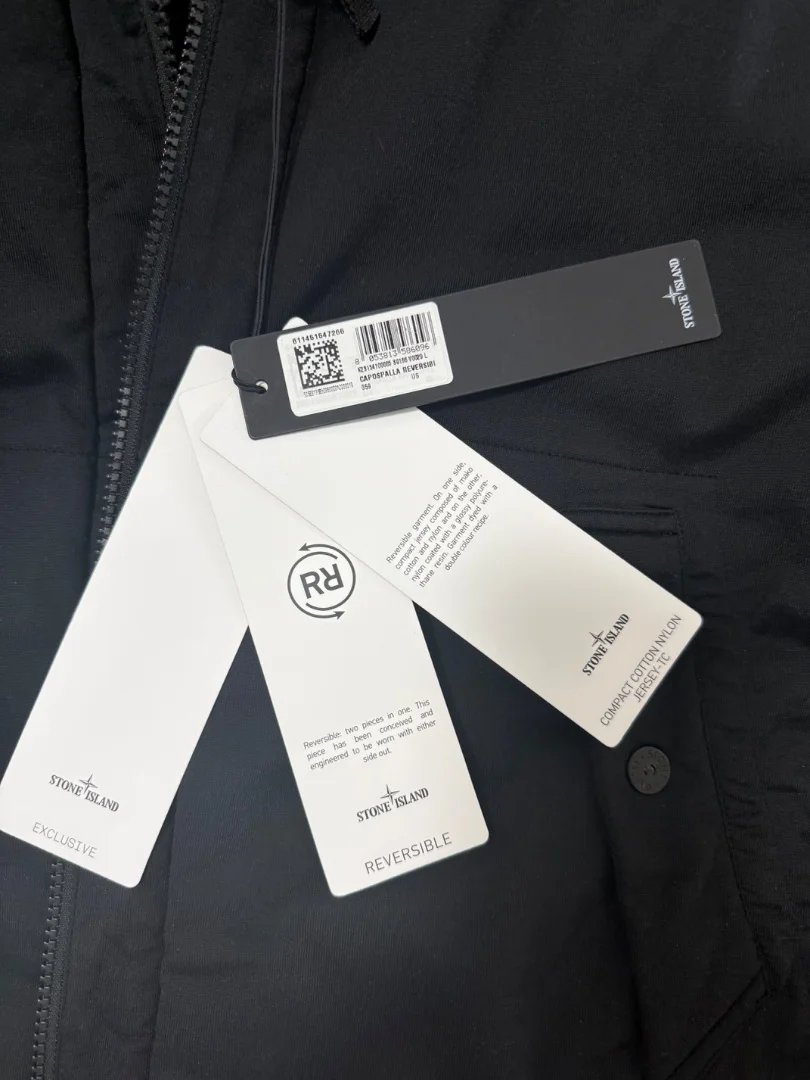 Stone Island двусторонняя  мужская куртка оригинал - миниатюра 11