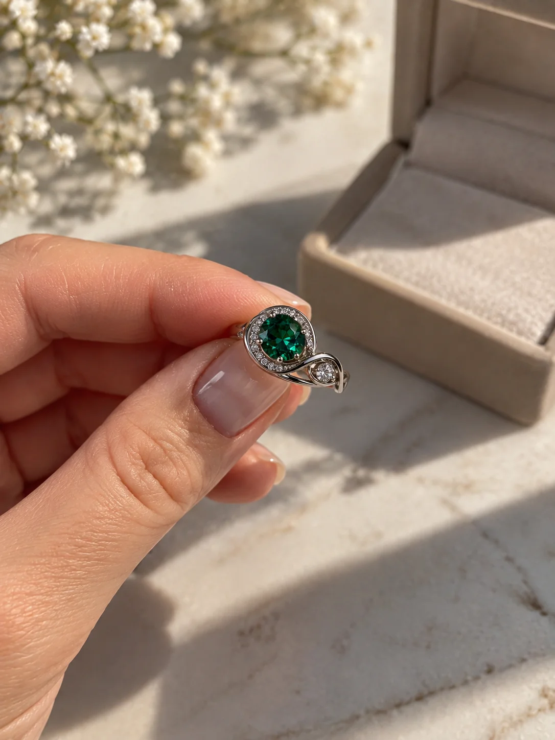 Серебряное кольцо с камнем новое 17,5 размер - миниатюра 8