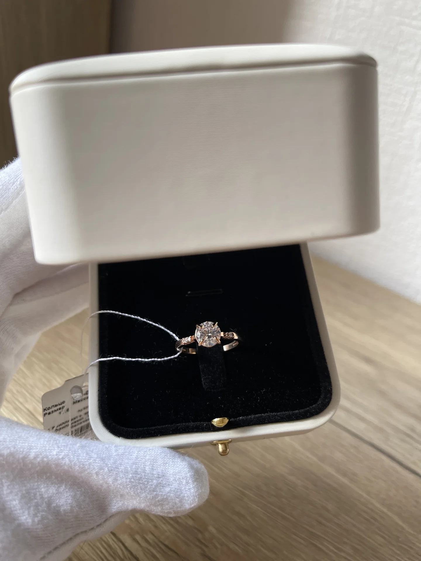 Серебряное кольцо с камнем новое 17,5 размер - миниатюра 2