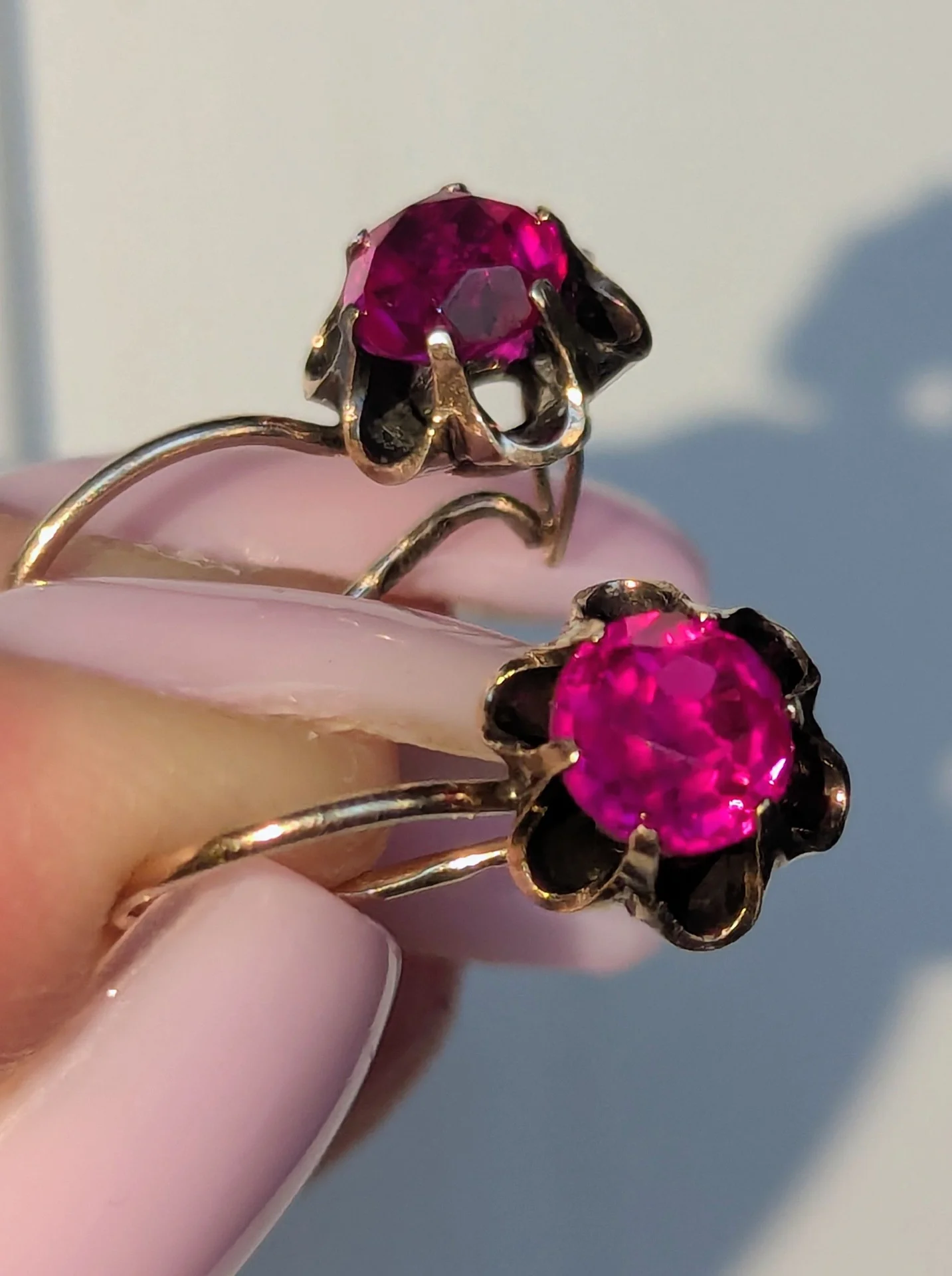 Серебряные серьги СССР, 875 проба - миниатюра 2