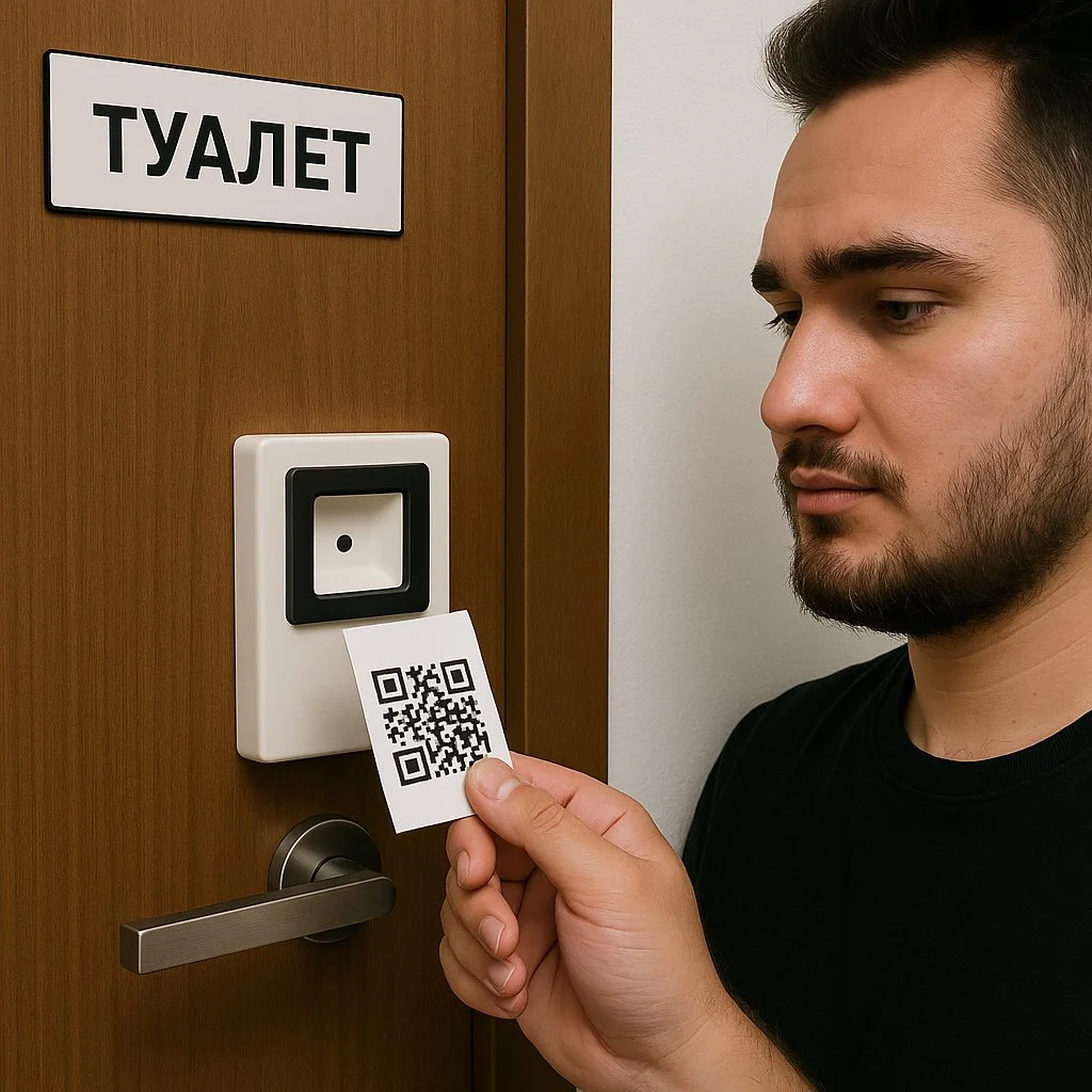 Вход в туалет по чеку - миниатюра 6