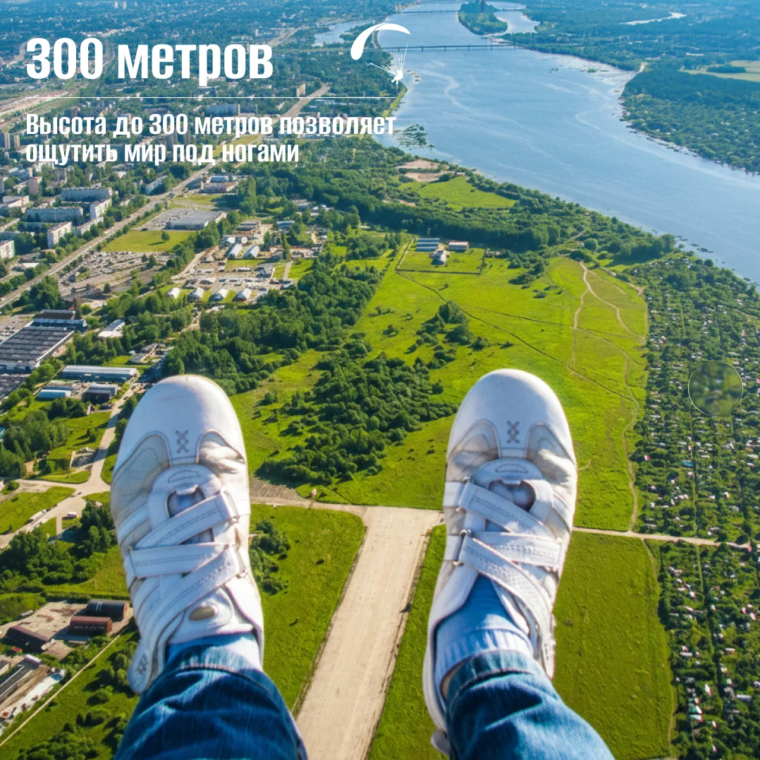 Подарок на день рождения - полет на параплане - миниатюра 3