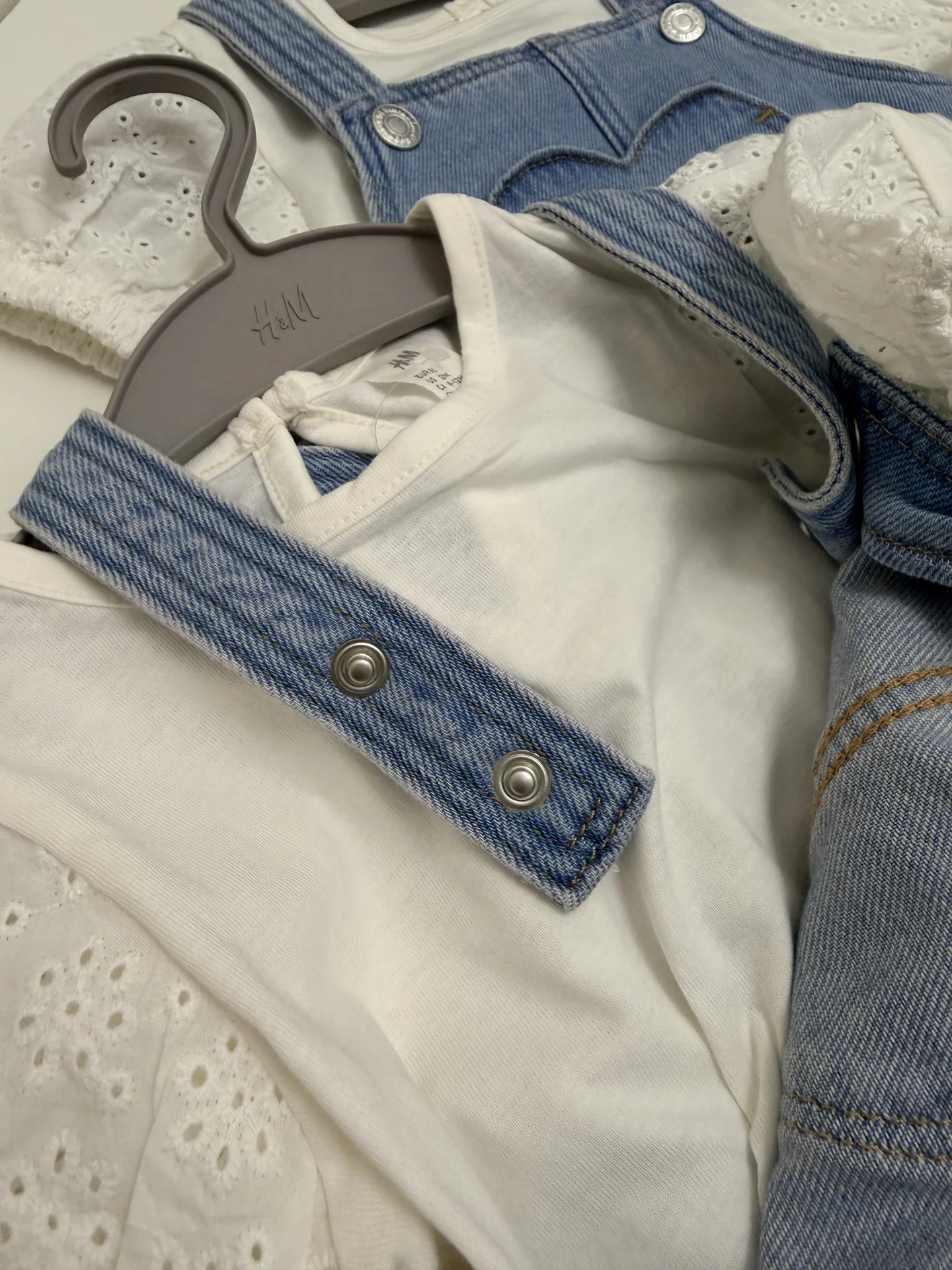 Сарафан комплект с футболкой H&M 68,74,80 - миниатюра 4