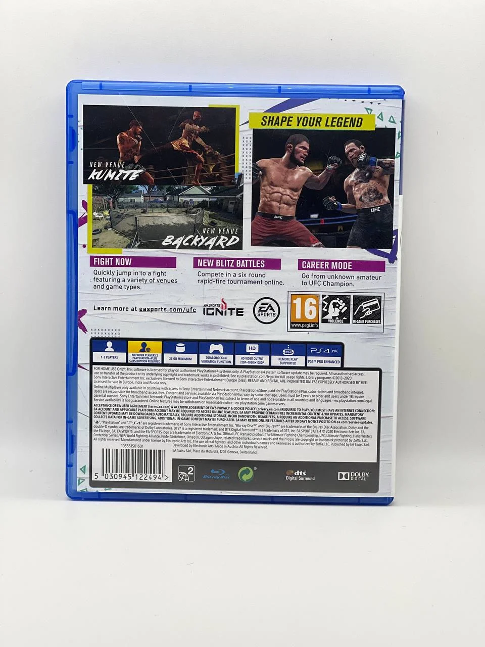 ufc4 ps4 диск - миниатюра 2