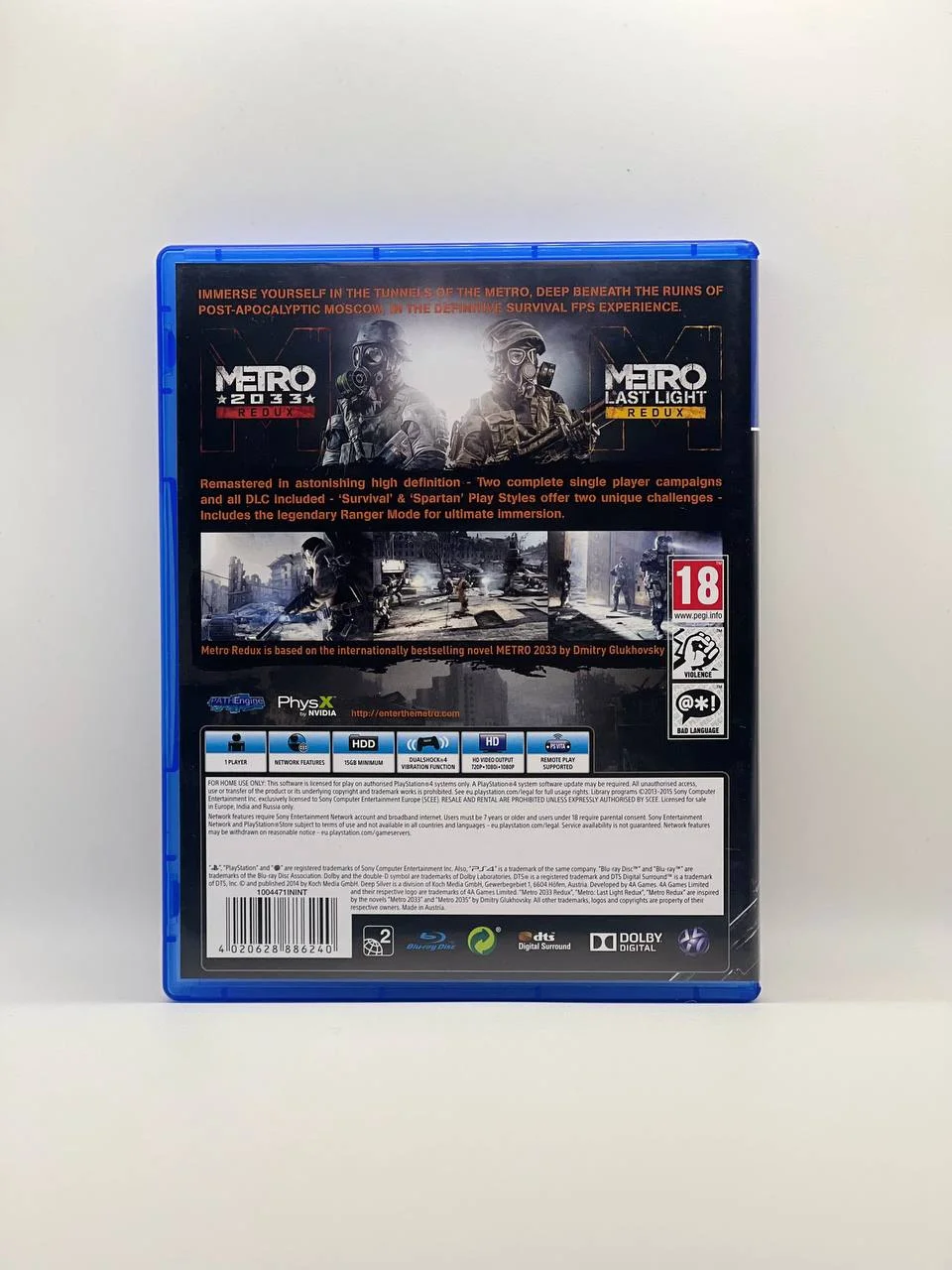 Metro Redux ps4 диск - миниатюра 2