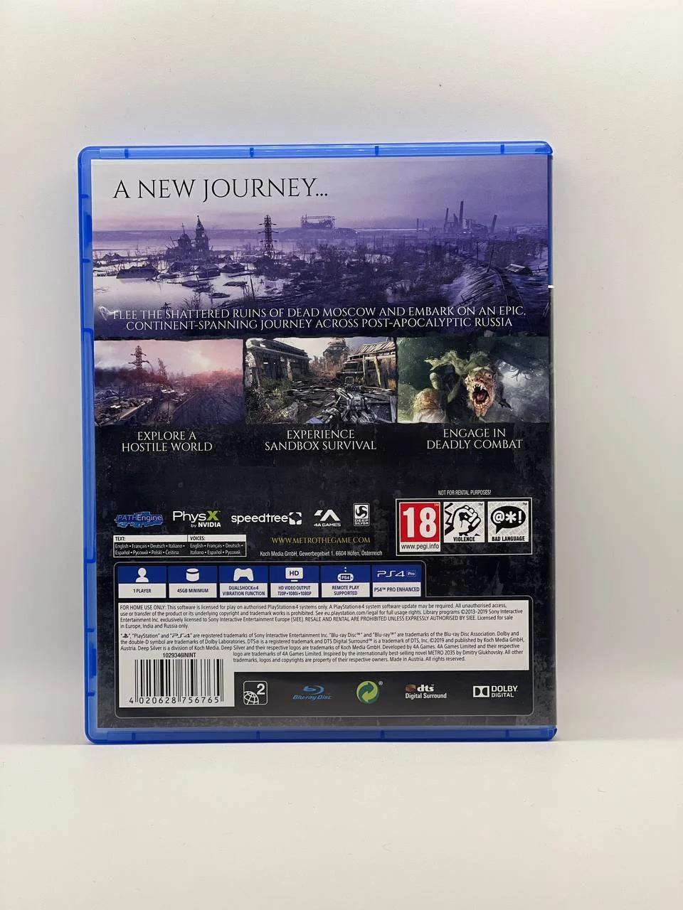 Metro Exodus ps4 диск - миниатюра 2