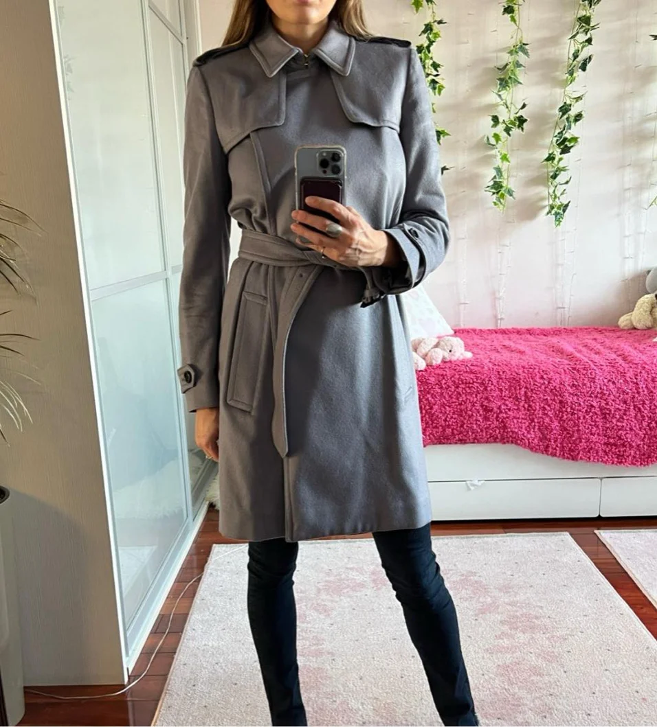 пальто кашемировое Burberry - миниатюра 3
