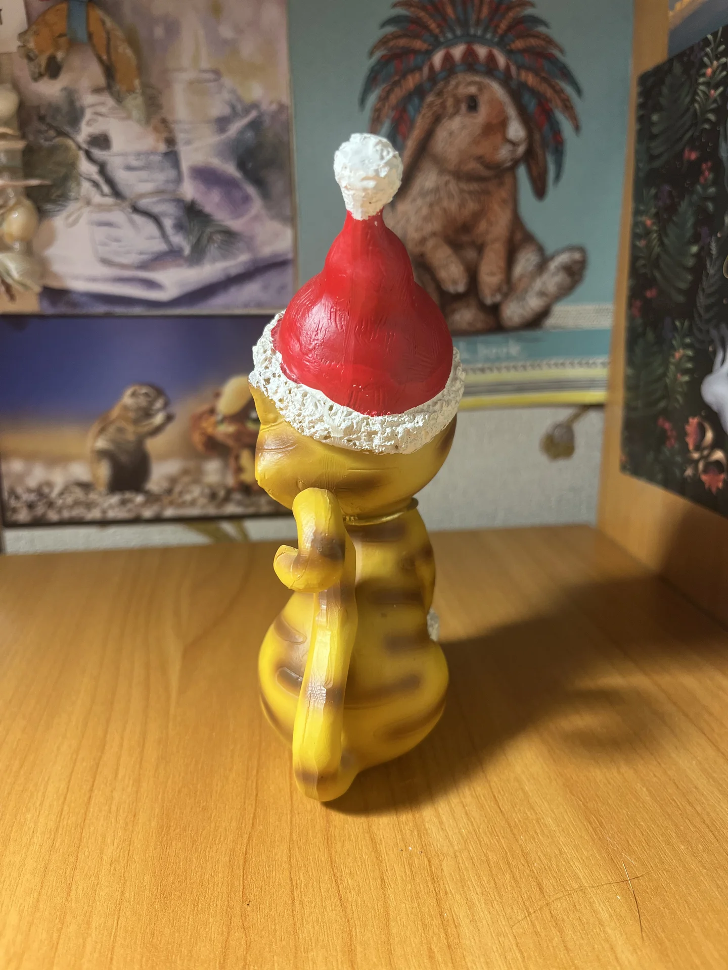 Новогодняя статуэтка котенок - миниатюра 4