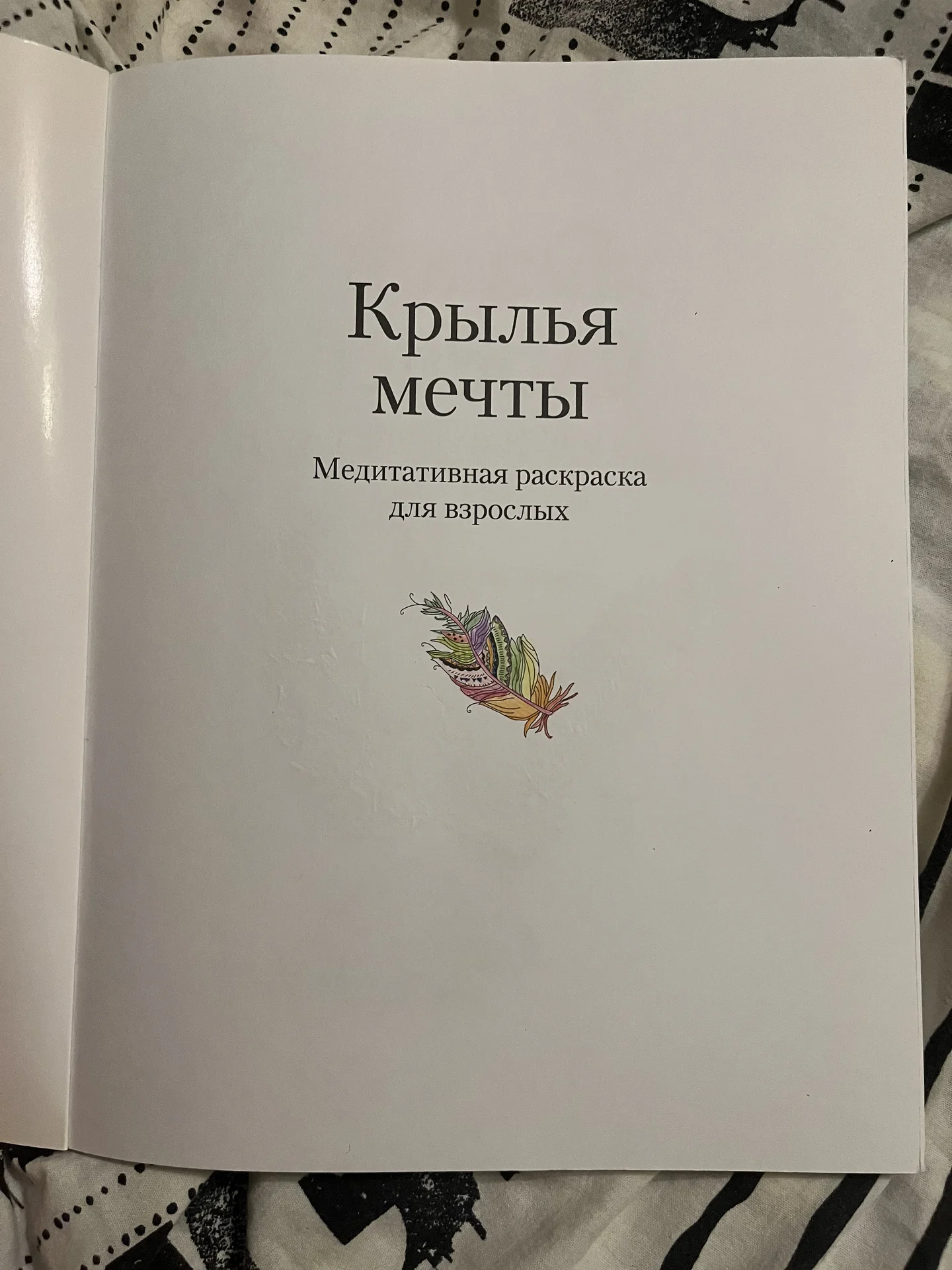 Раскраска для взрослых крылья мечты - миниатюра 3