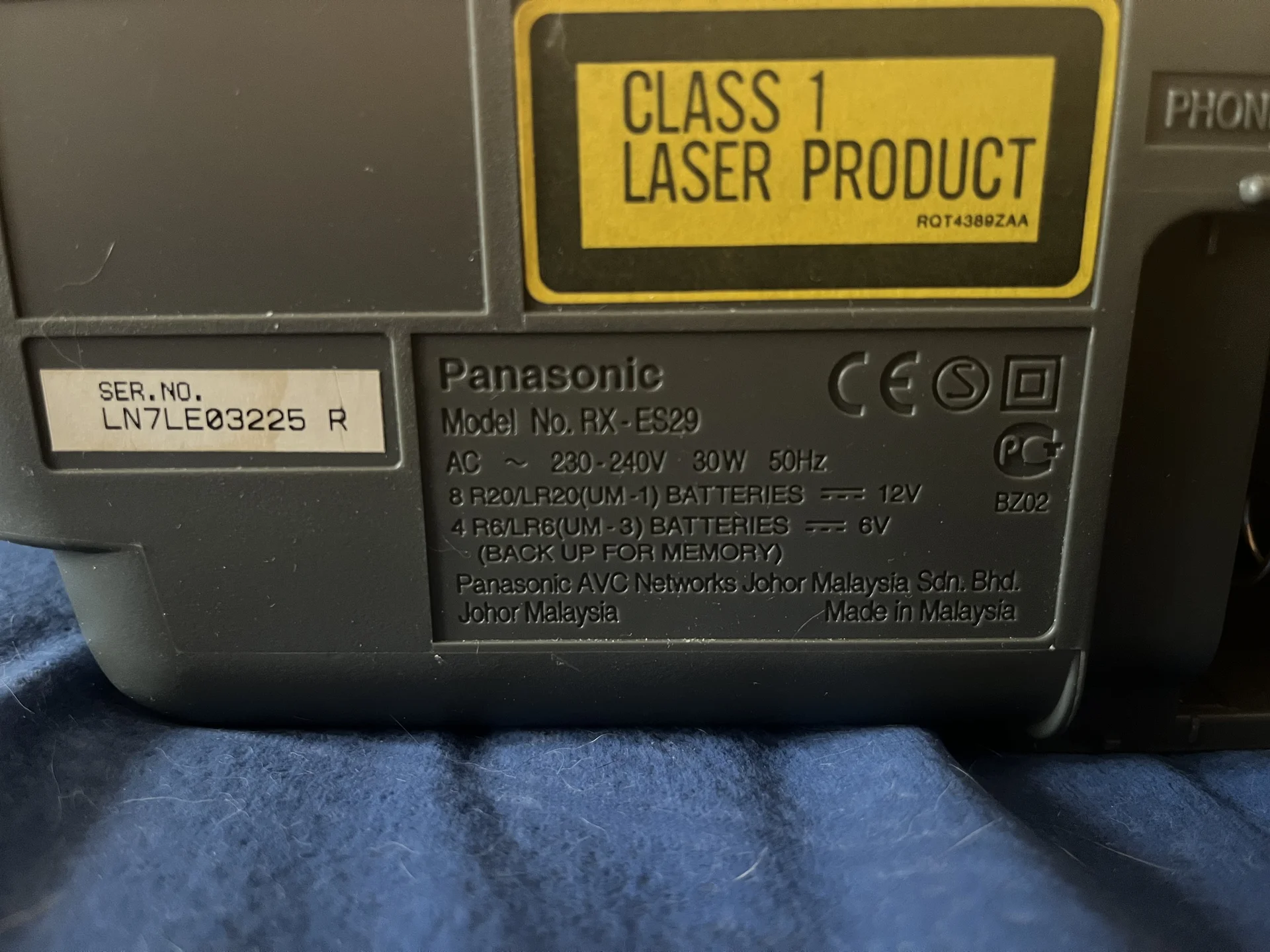 Магнитола с CD Panasonic RX-ES29 - миниатюра 10