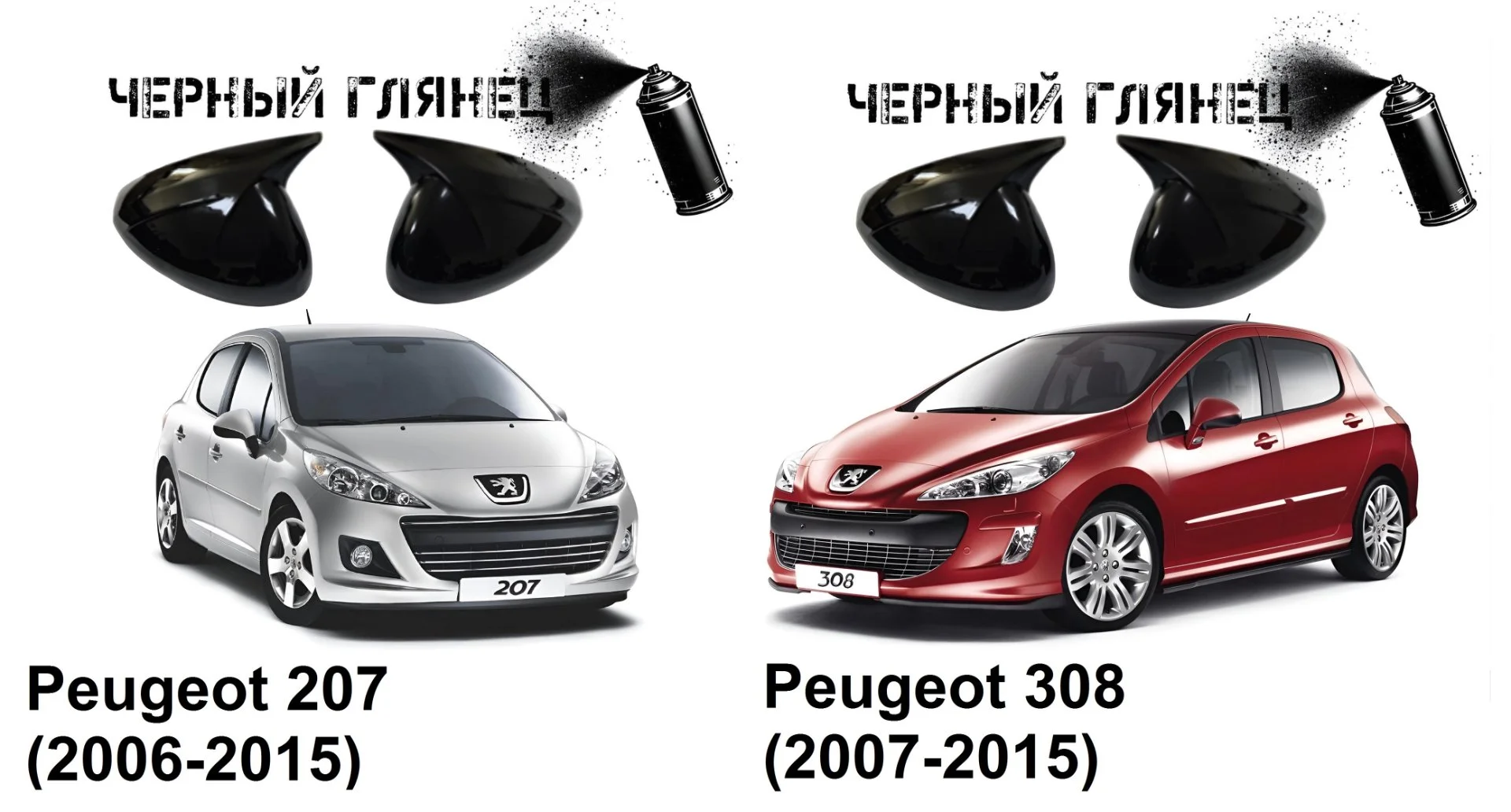Накладки на зеркала в стиле BMW на Mazda - миниатюра 8