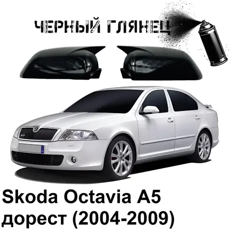 Накладки на зеркала в стиле BMW на Skoda