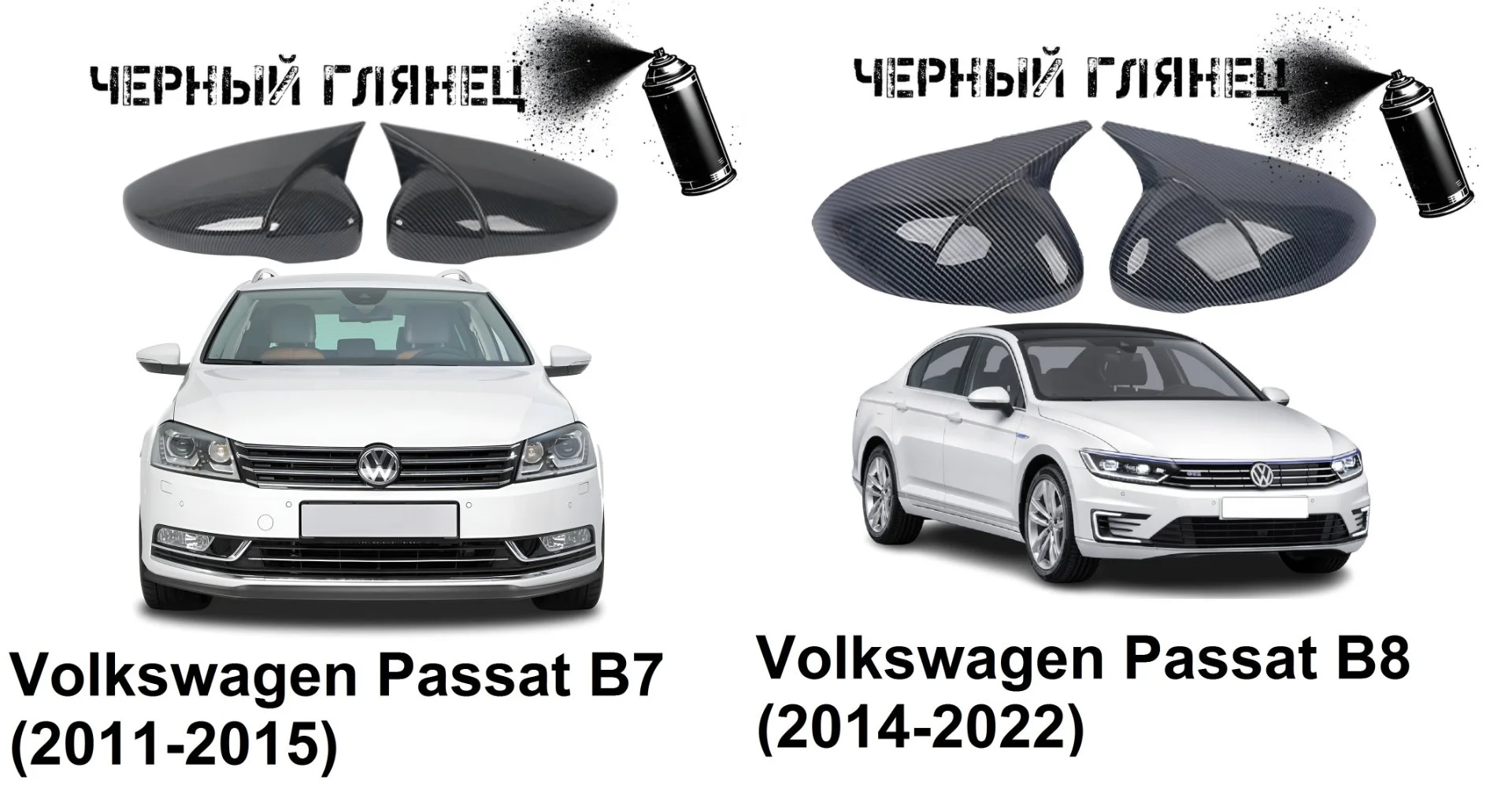 Накладки на зеркала в стиле BMW на Volkswagen - изображение 1