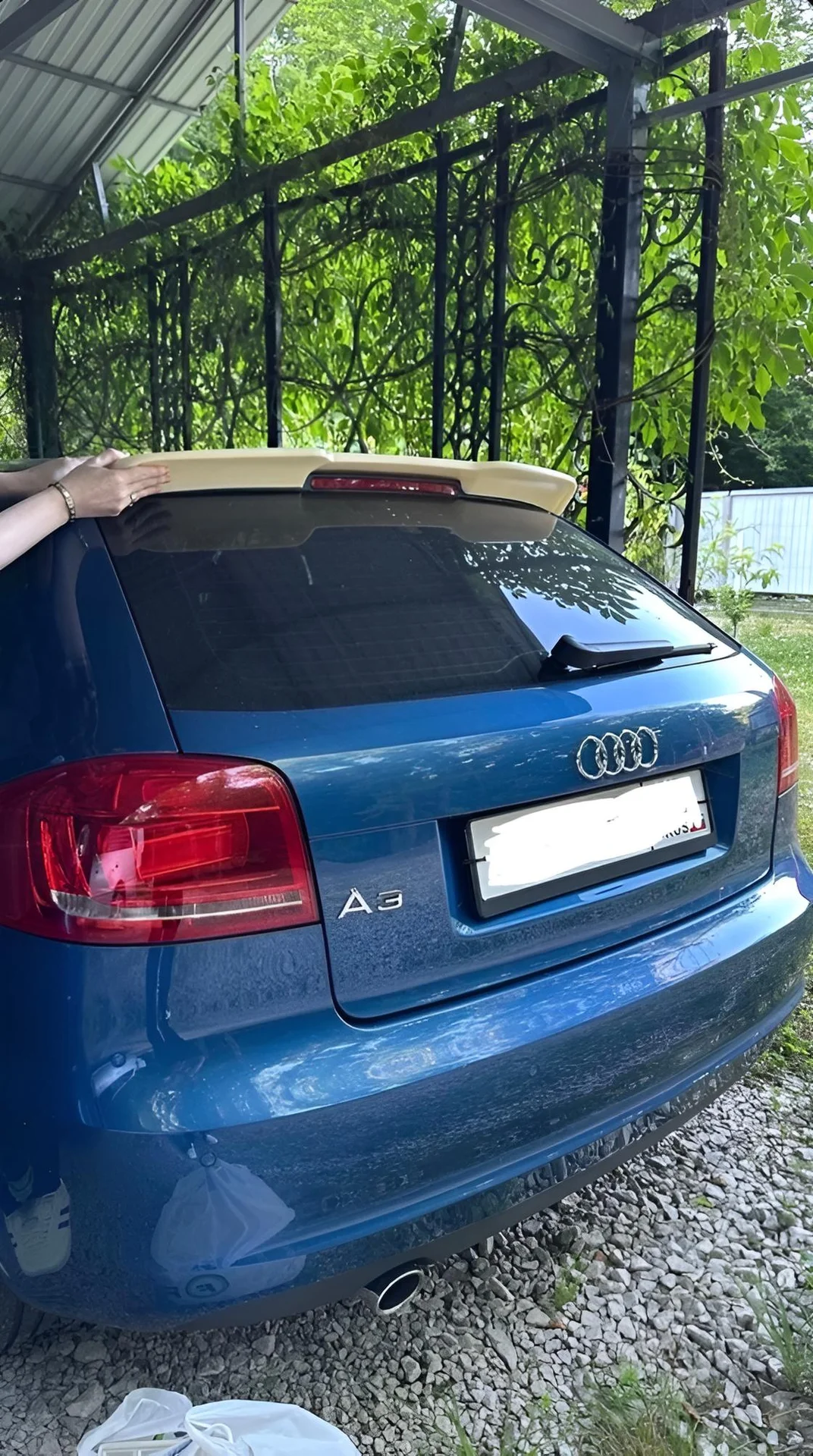 Спойлеры Audi A3 8p ( 3 двери ) стиль RS3 - миниатюра 2