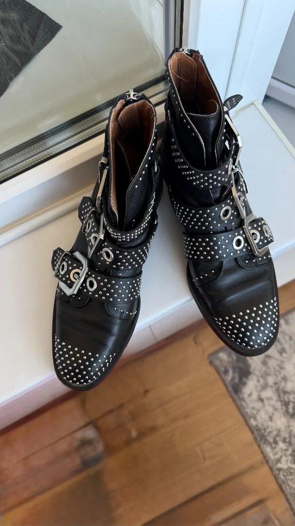 Ботинки кожаные Zara - миниатюра 3
