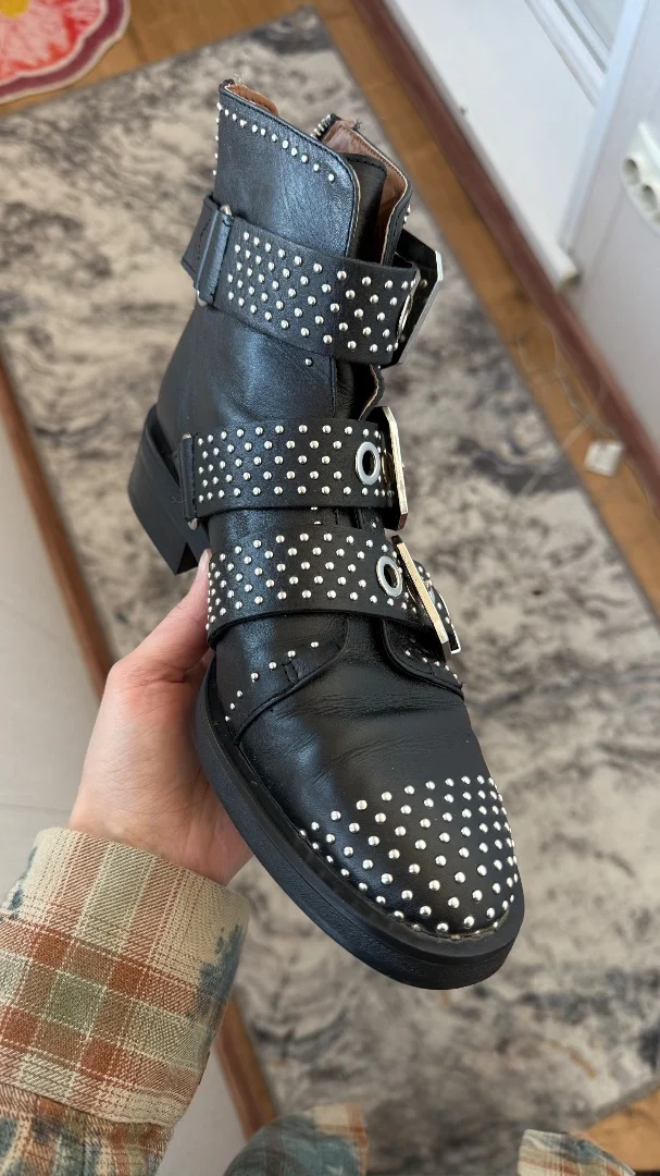 Ботинки кожаные Zara - миниатюра 4