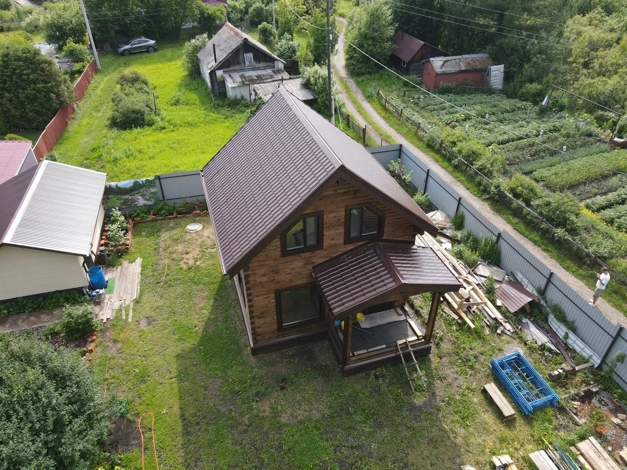 Дом 6х6 в 2 этажа из профилированного бруса площадь дома 78м2 - миниатюра 3