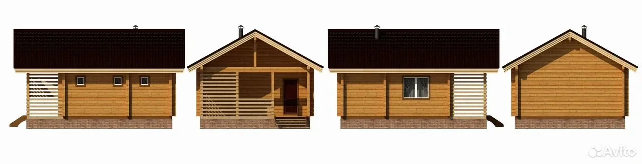 БАHЯ 6x8 СРУБ ИЗ ПРOФИЛИРОВАНHОГO БРУСА от компании "PRORAB" - миниатюра 3