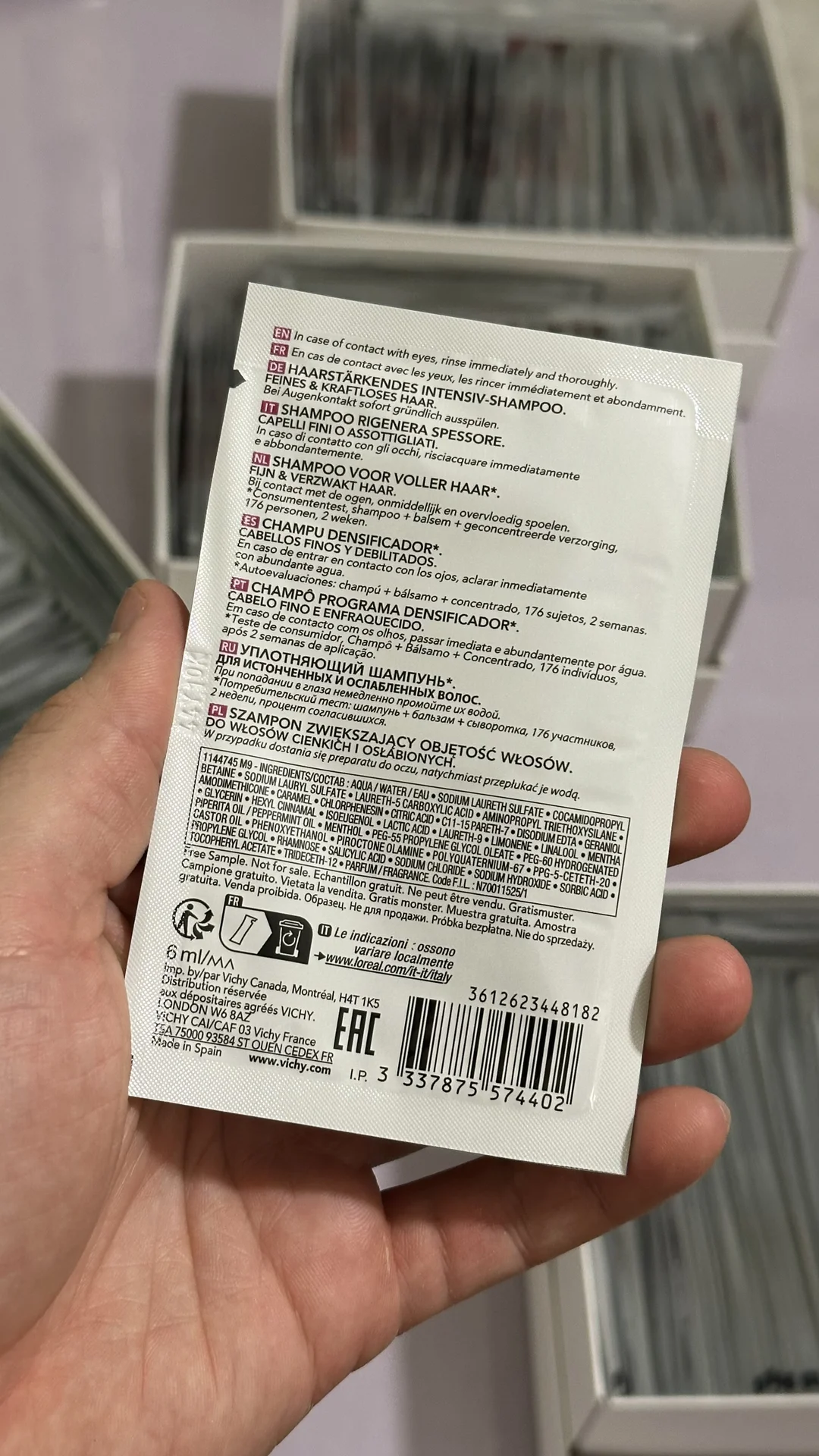 Шампуни Dercos Densi-solutions за 10 шт - миниатюра 3