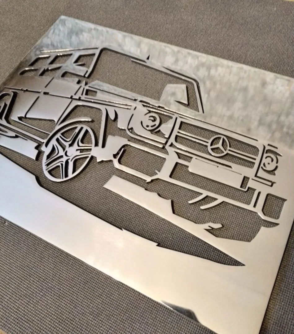 Стальная картина с Mercedes-Benz G-Class (нержавейка) - миниатюра 2