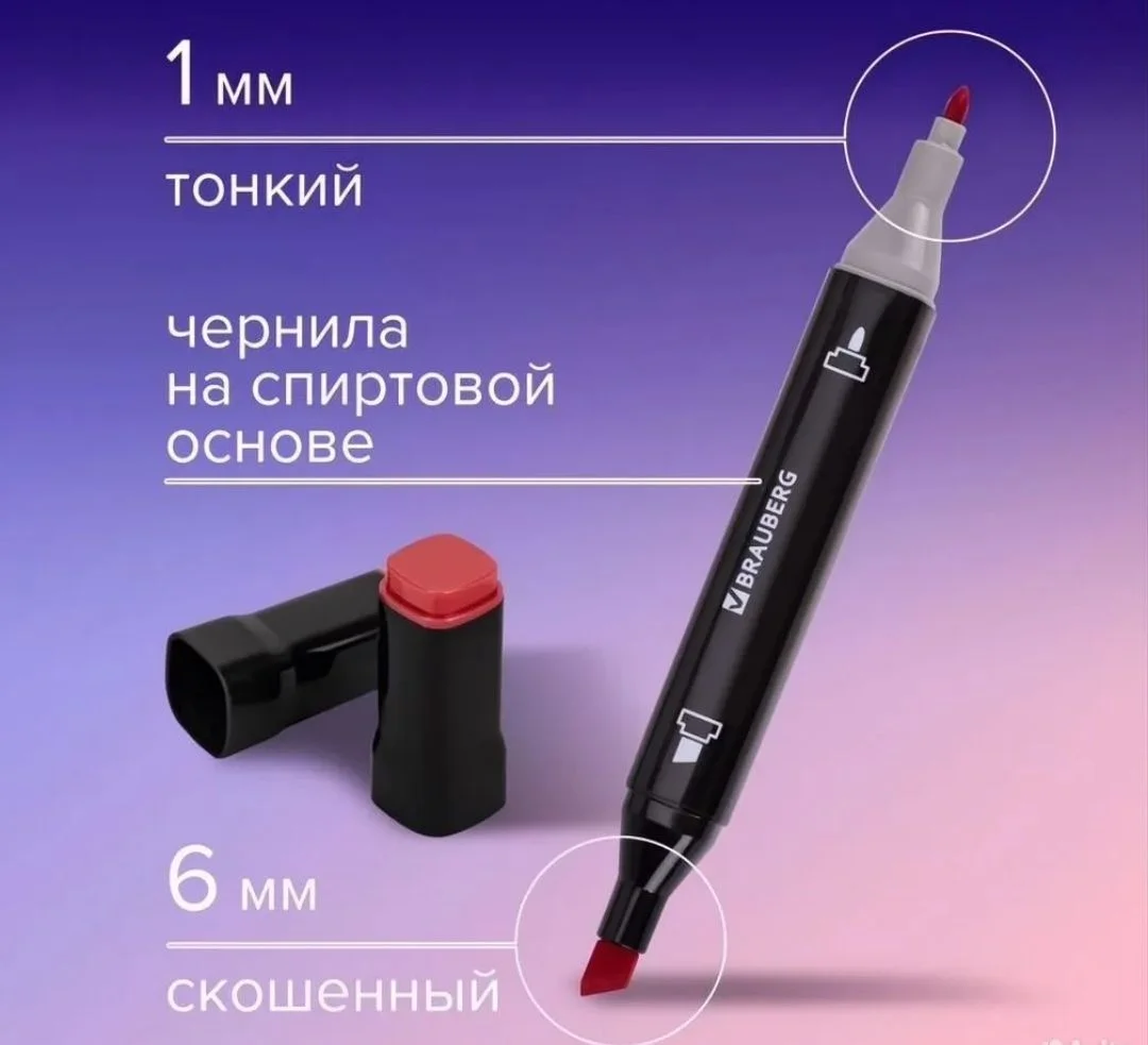 Набор скетч маркеров для рисования 120 шт - миниатюра 3