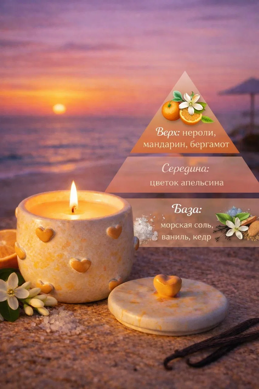 Ароматическая свеча Orange Blossom - миниатюра 2