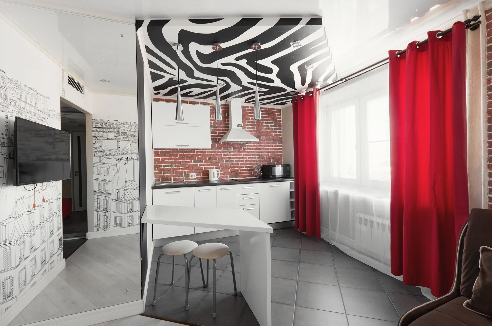Квартира-студия, 30 м², 2 кровати - миниатюра 2