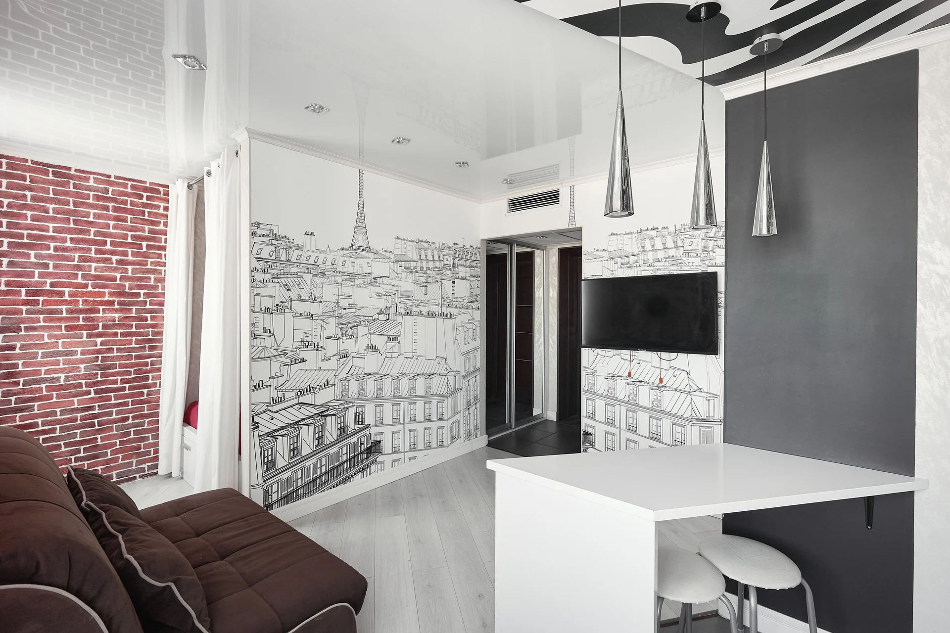 Квартира-студия, 30 м², 2 кровати - миниатюра 4