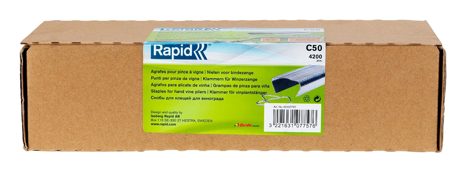 RAPID С50, 4 - 14 мм, 4200 шт, кольцевые профессиональные скобы для LIG150 (40107757) - миниатюра 3