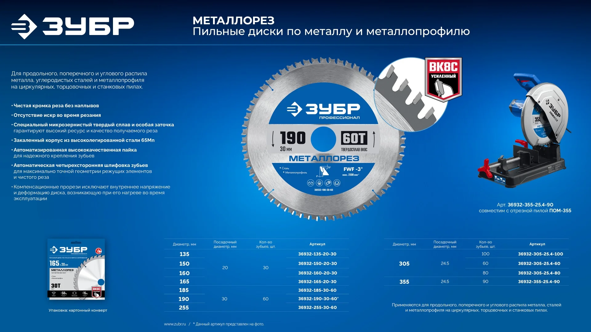 ЗУБР Металлорез 150 х 20 мм, 30Т, диск пильный по металлу и металлопрофилю, Профессионал (36932-150- - миниатюра 6
