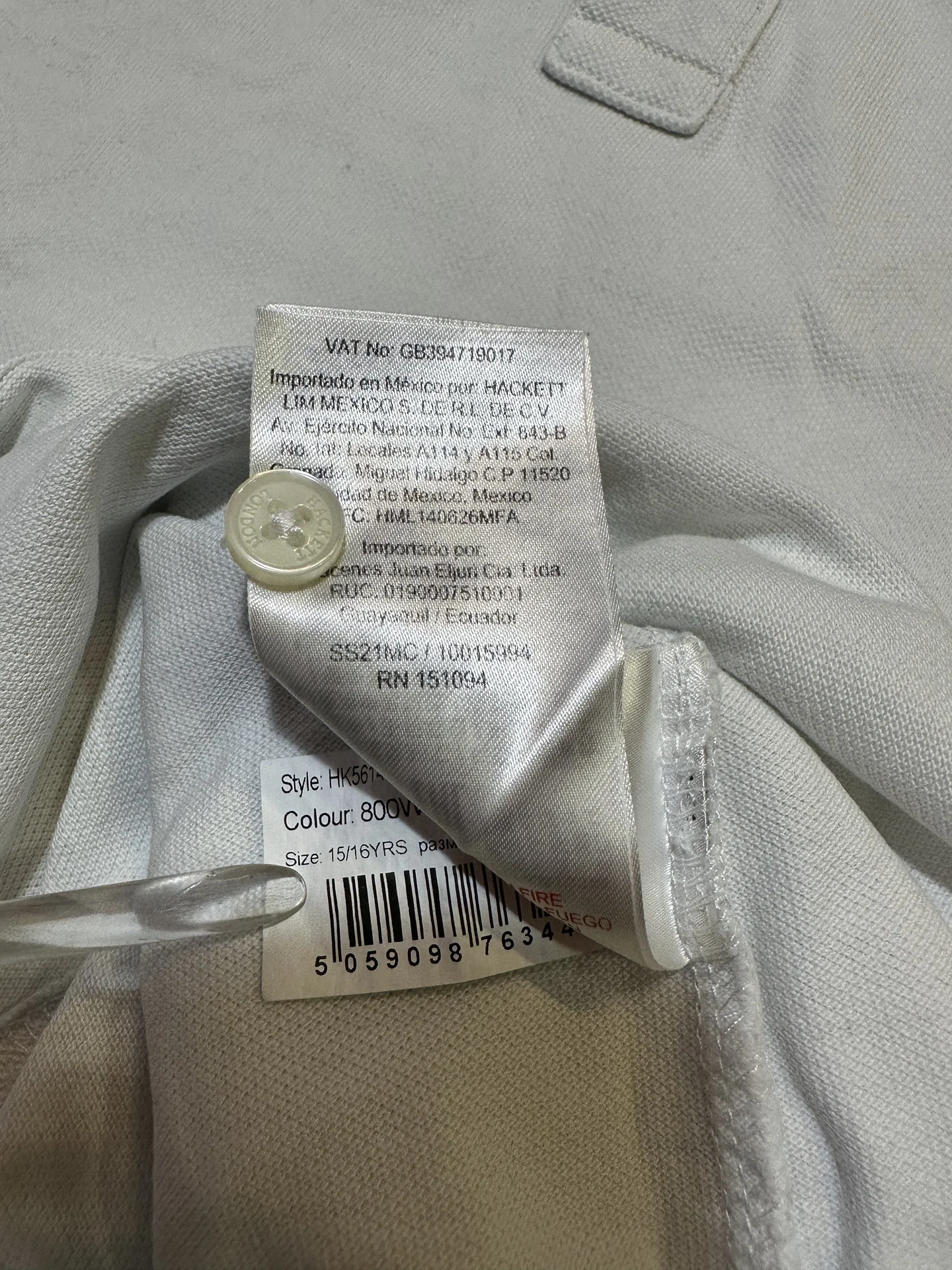 Поло детское Hackett London S/M Kids - миниатюра 9