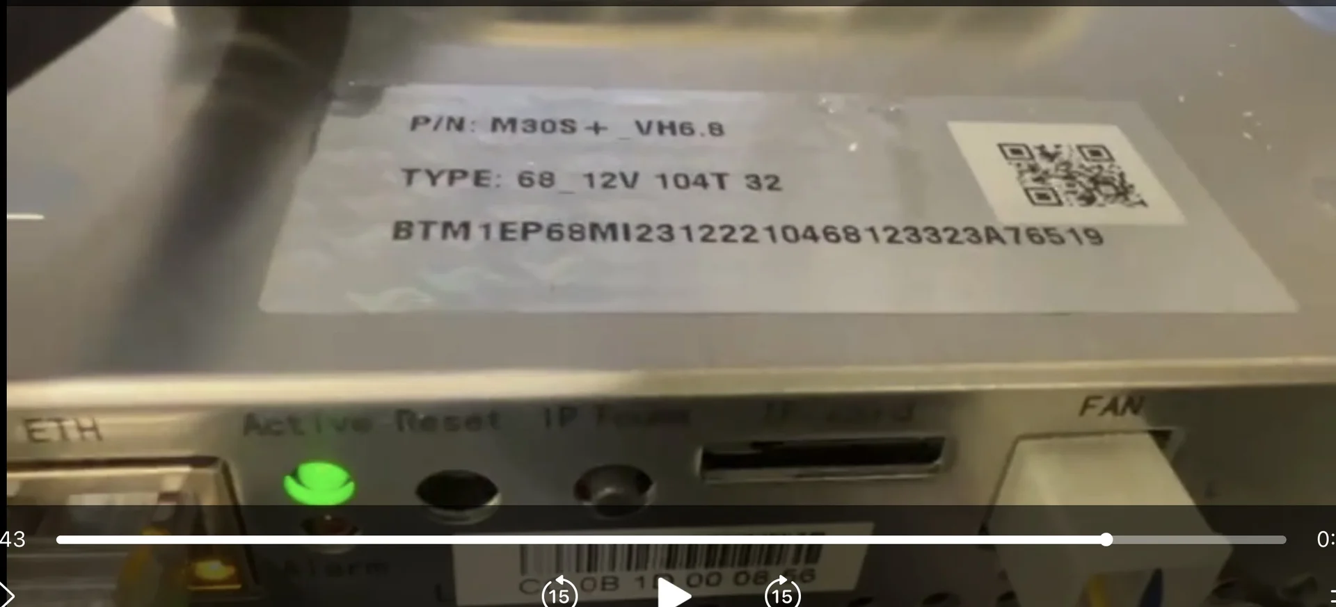 Асик майнер Whatsminer m30s+ 104тх - миниатюра 6