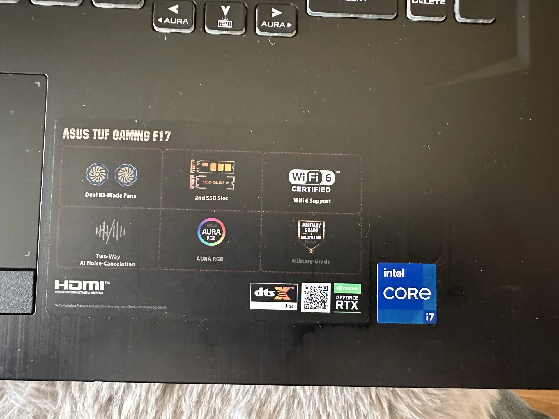 Игровой ноутбук Asus tuf gaming f17 - миниатюра 3