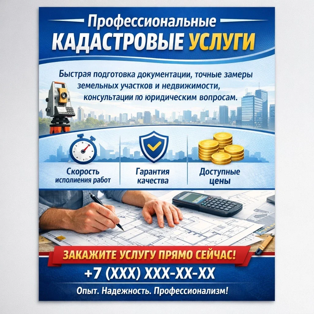 Кадастровые работы, межевание, экспертиза, тех пла - изображение 1