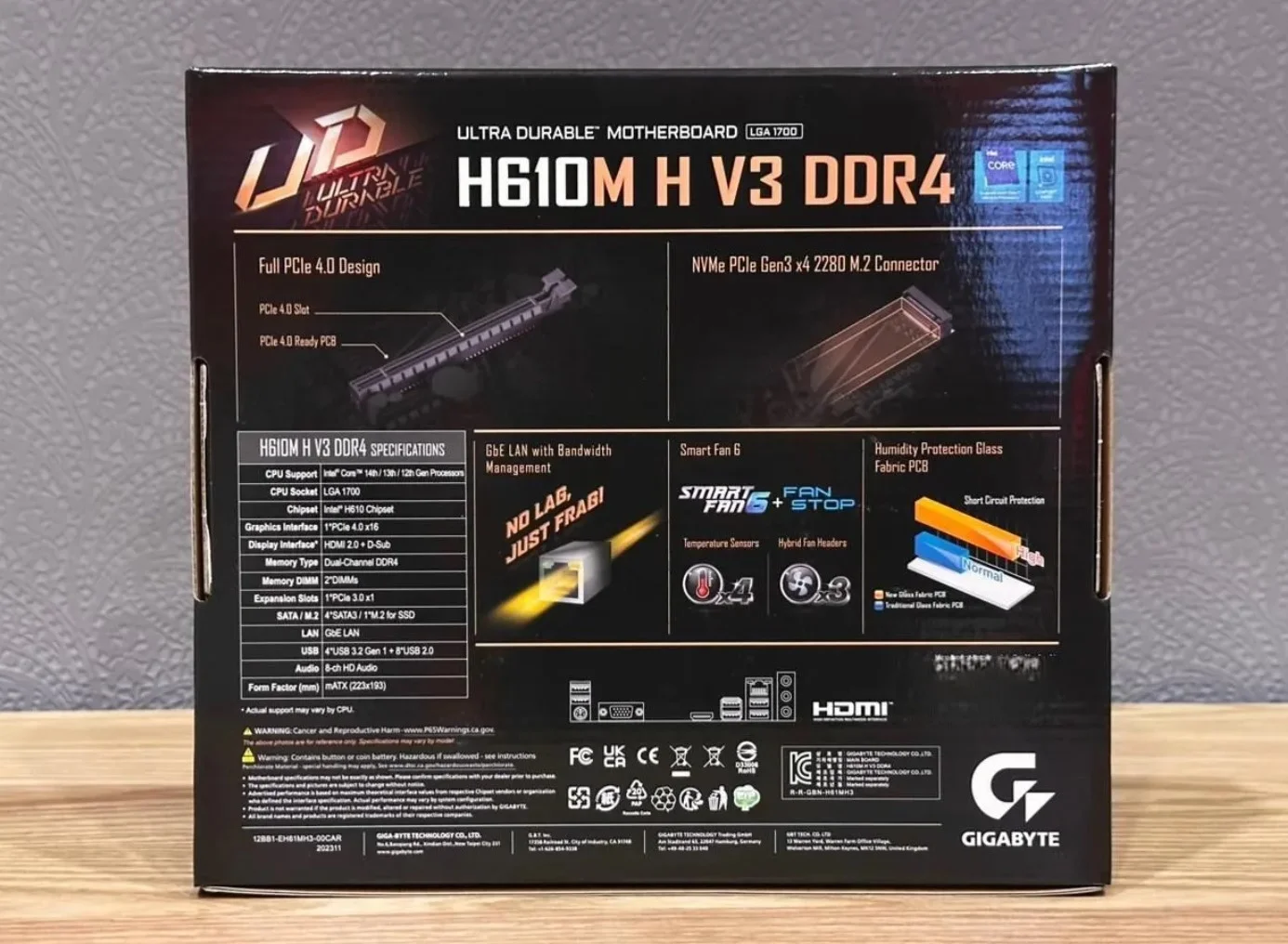 Материнская плата gigabyte H610M H V3 DDR4 - миниатюра 2