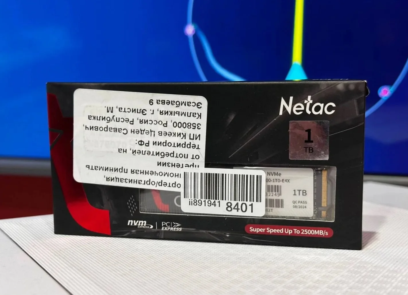 SSD M.2 nvme 1TB netac NV2000 - изображение 1