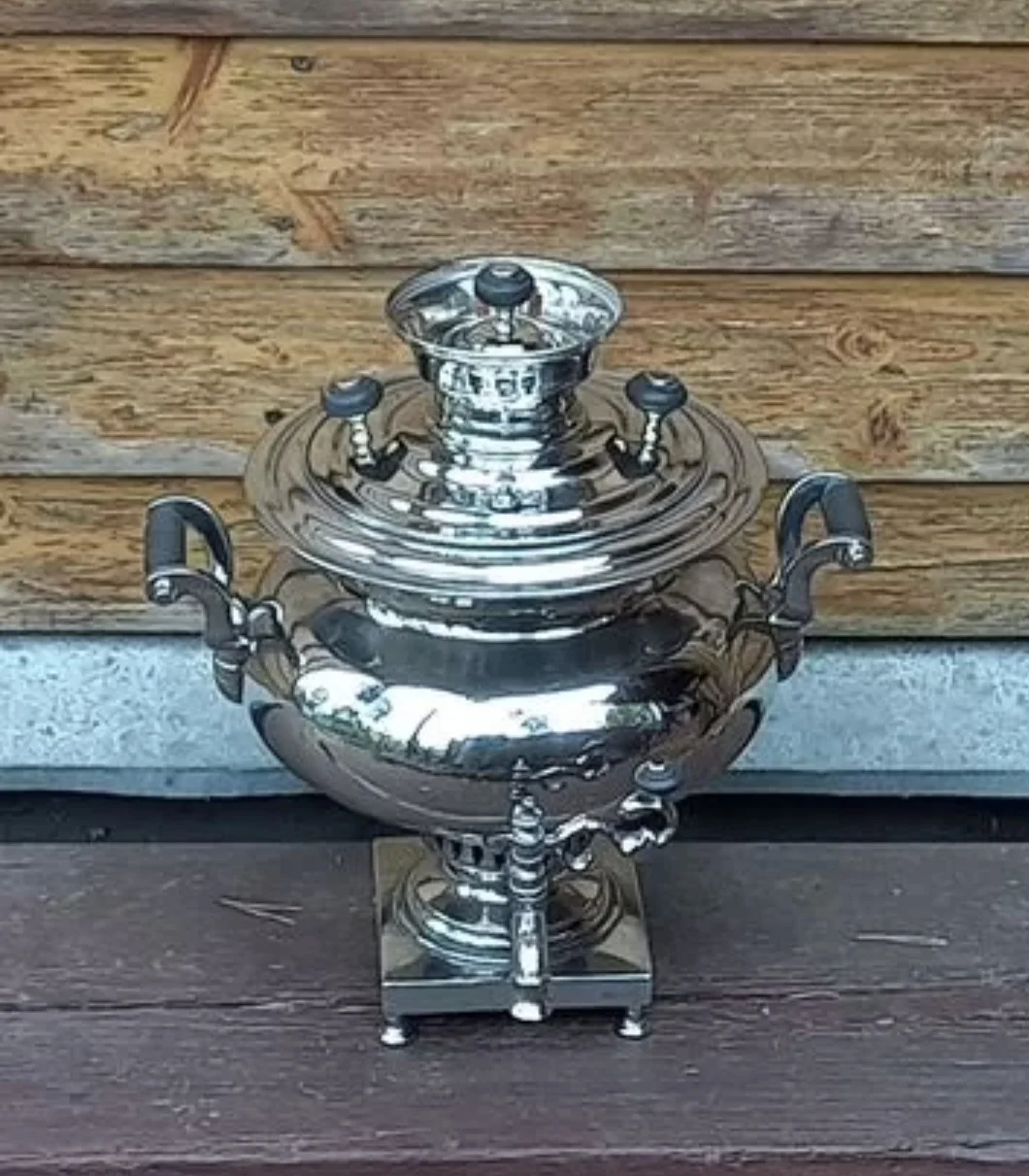 Самовар на дровах  старинный - миниатюра 2