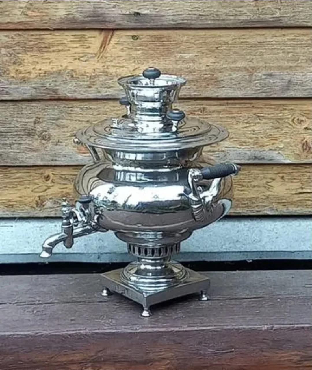 Самовар на дровах  старинный - миниатюра 5