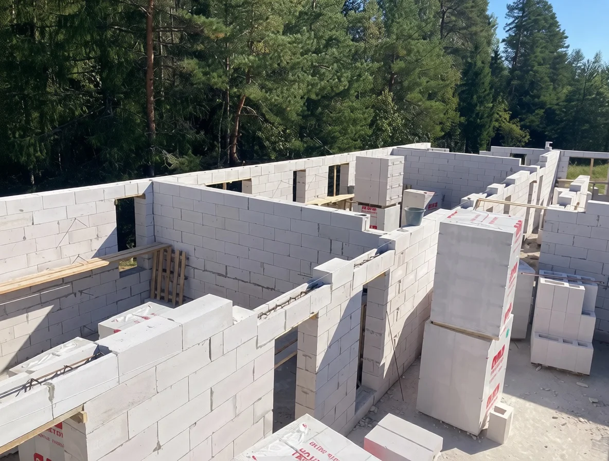 Кладка газобетон, газоблок, керамоблок, поротерм - миниатюра 2