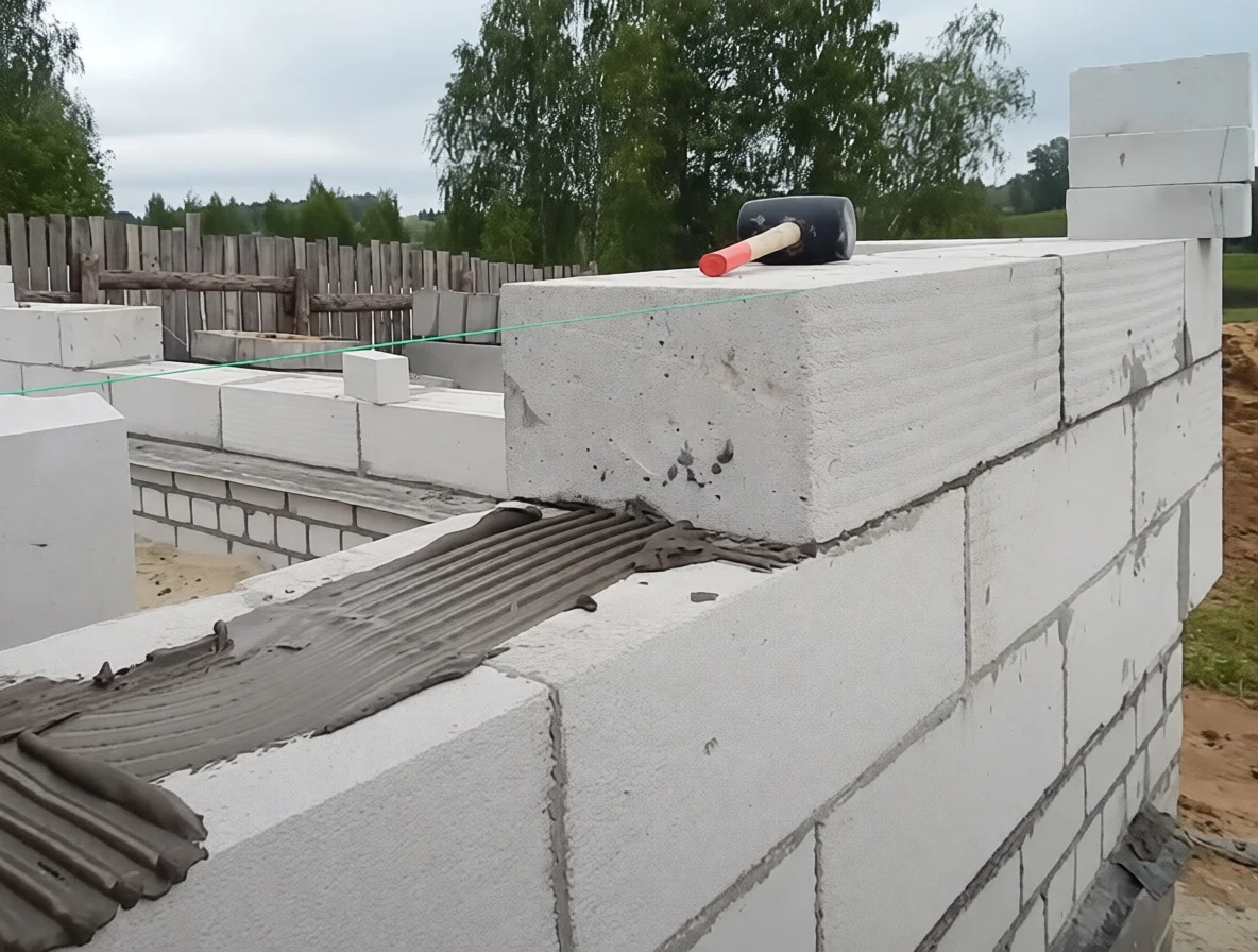 Кладка газобетон, газоблок, керамоблок, поротерм - миниатюра 12