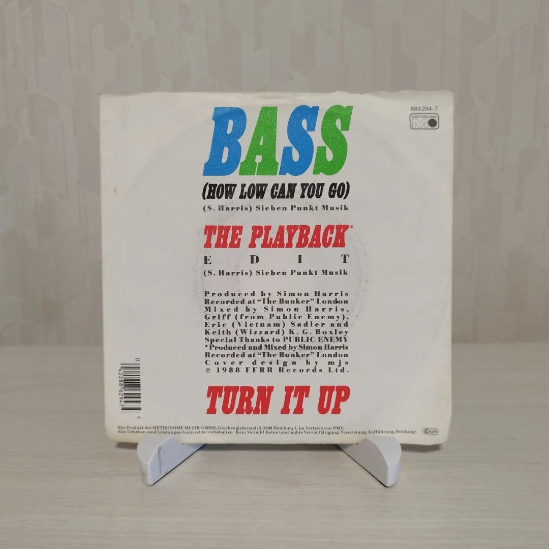 SIMON HARRIS – Bass (How Low Can You Go) (7") - миниатюра 2