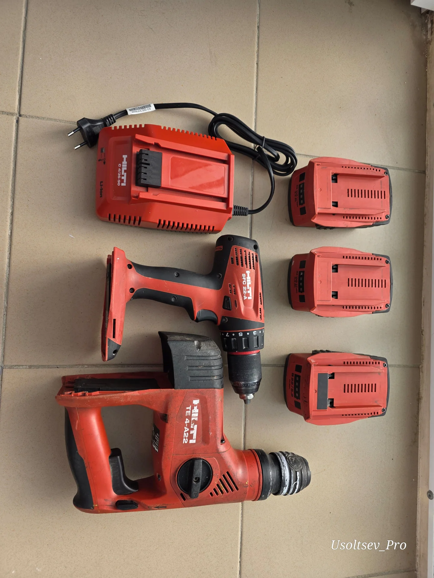 Комплект HILTI шуруповерт + перфоратор - миниатюра 2