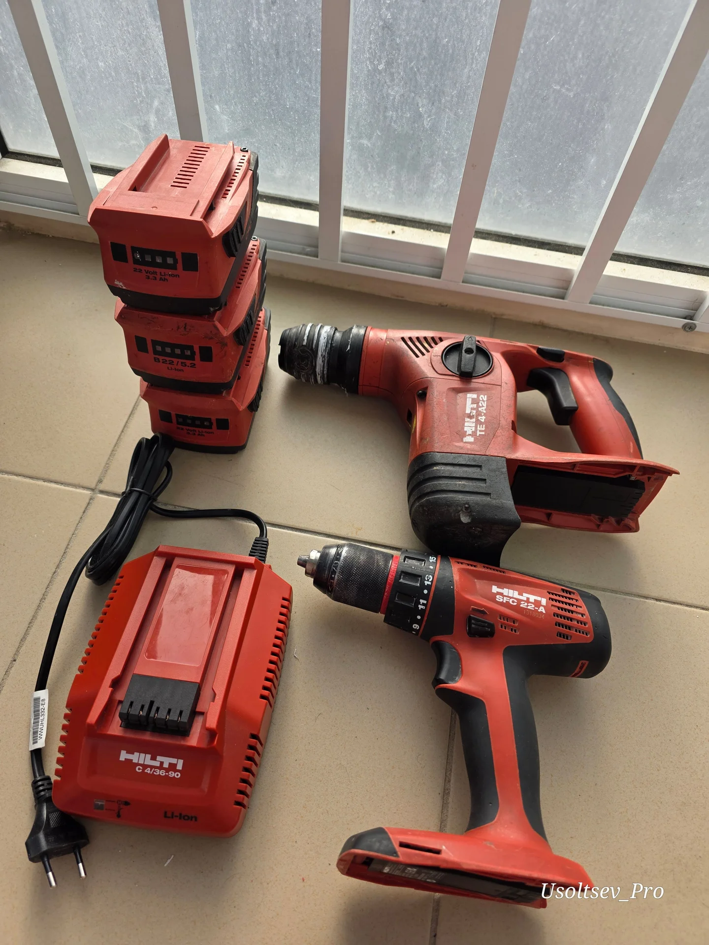 Комплект HILTI шуруповерт + перфоратор - миниатюра 6