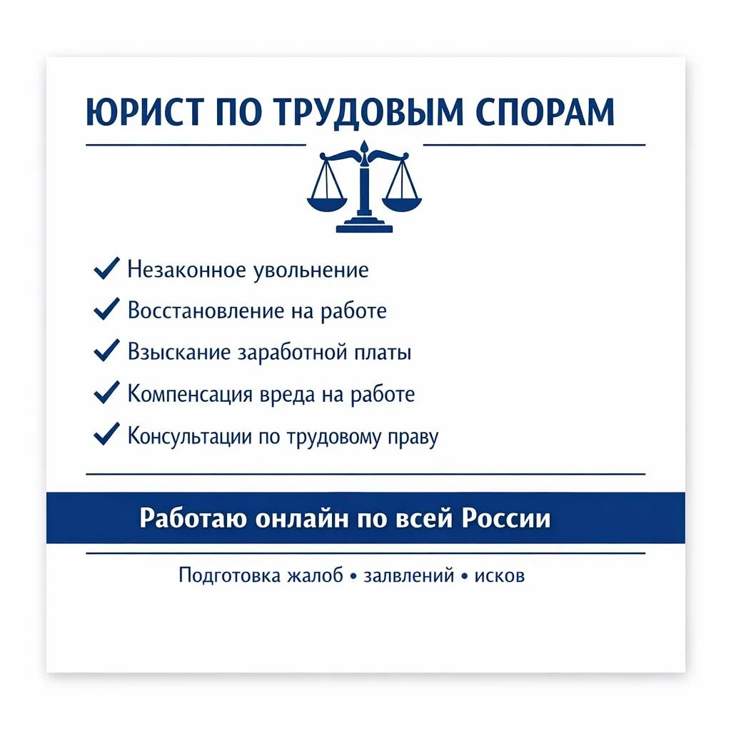 Юрист по трудовым спорам| Бесплатная консультация - изображение 1