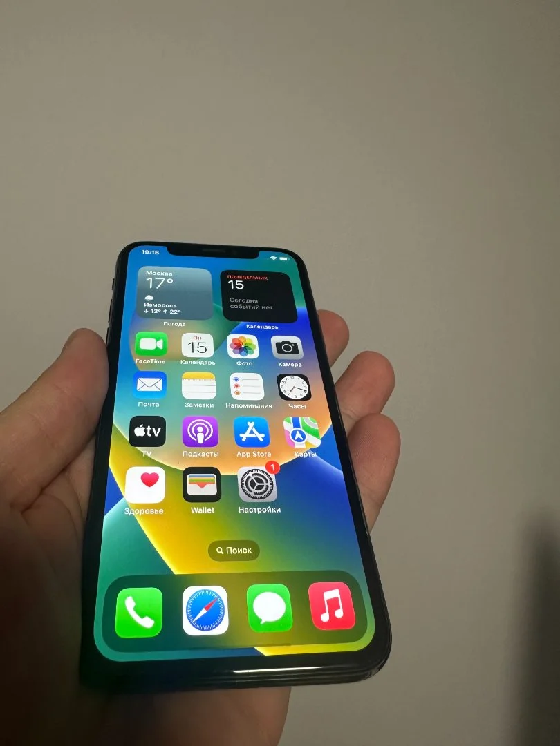 iPhone X 64 GB, чёрный, удовлетворительное состояние - миниатюра 3