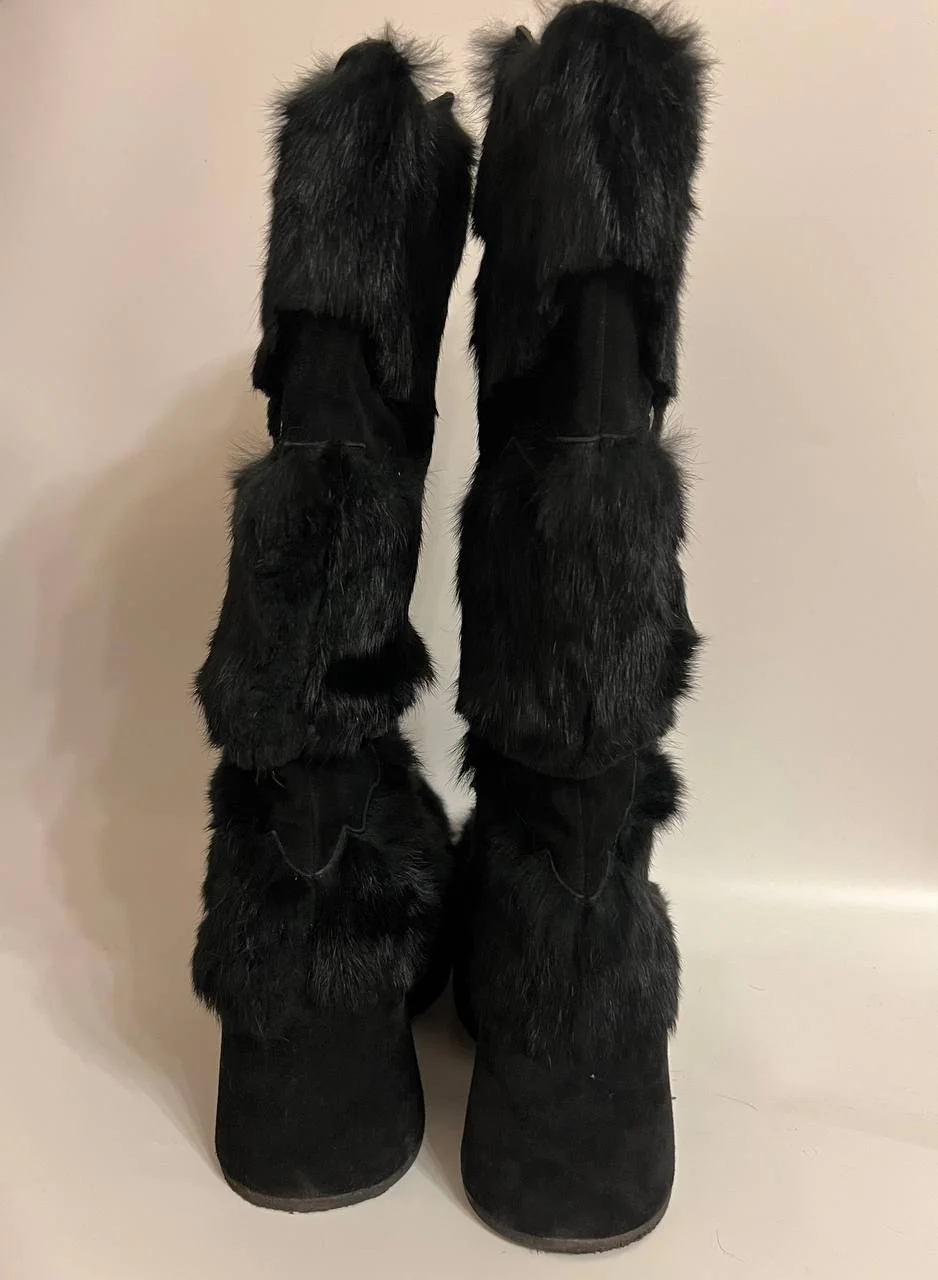 Buffalo London Platform fur boots - миниатюра 3