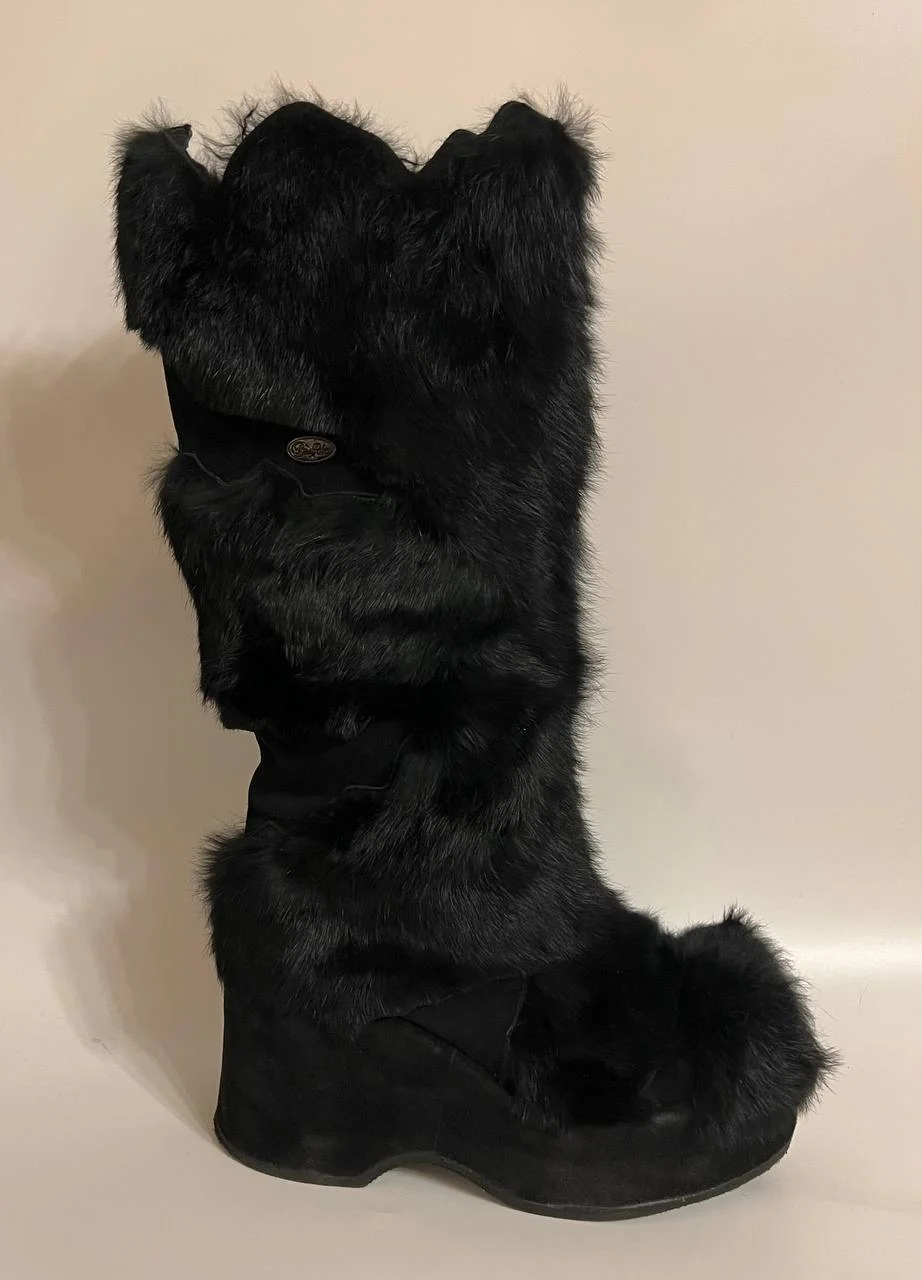 Buffalo London Platform fur boots - миниатюра 5