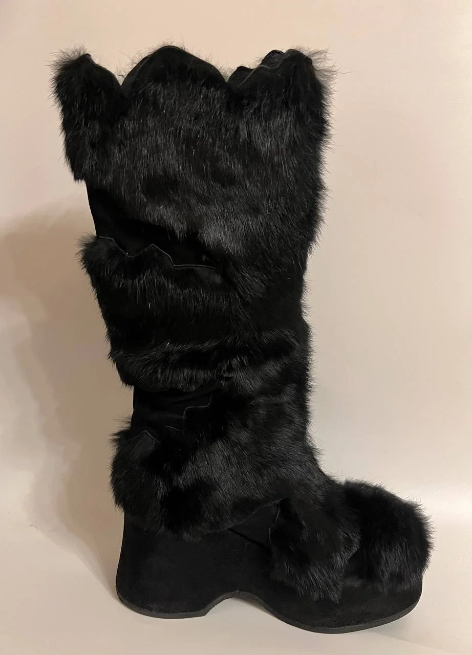 Buffalo London Platform fur boots - миниатюра 7