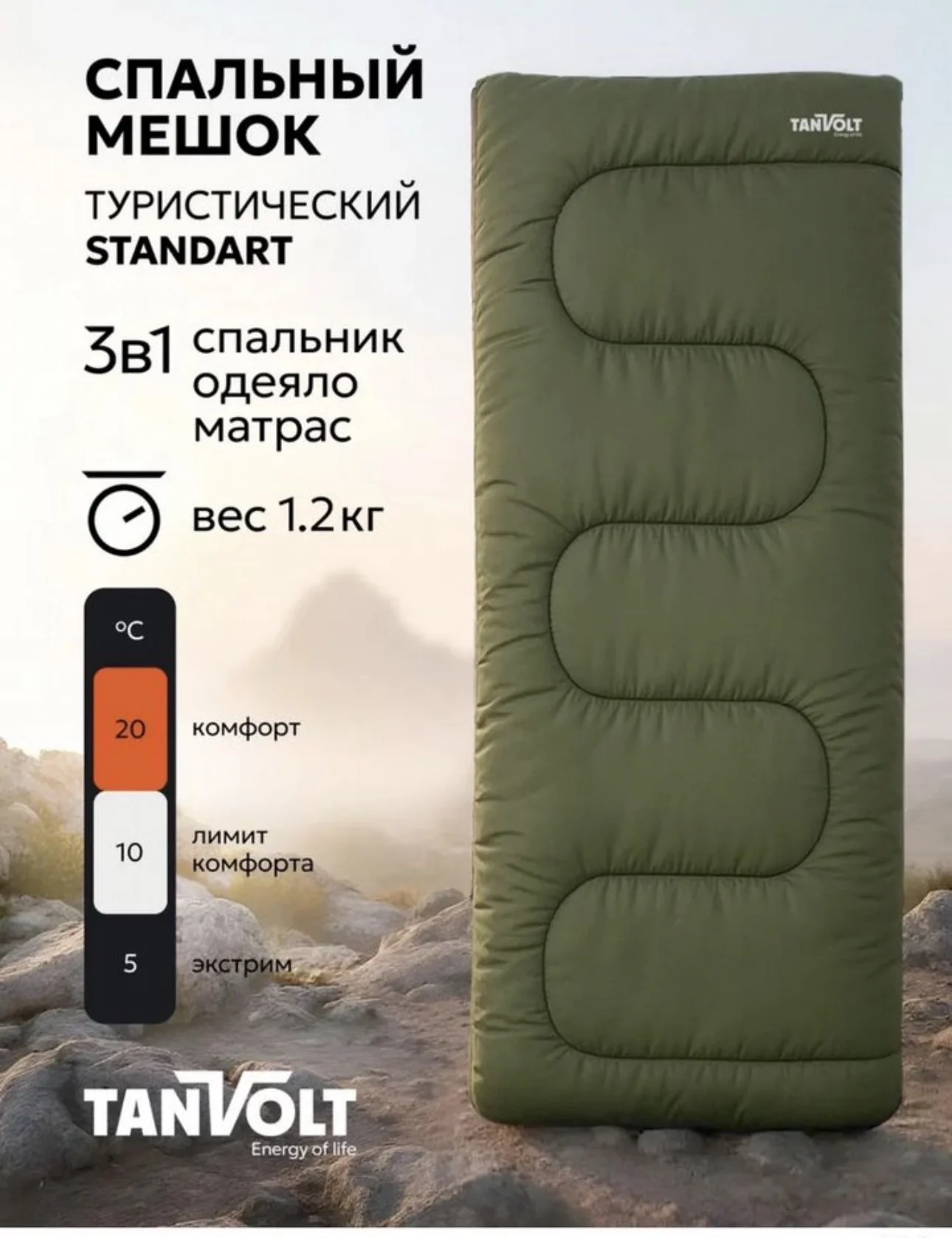 Спальный мешок новый - изображение 1