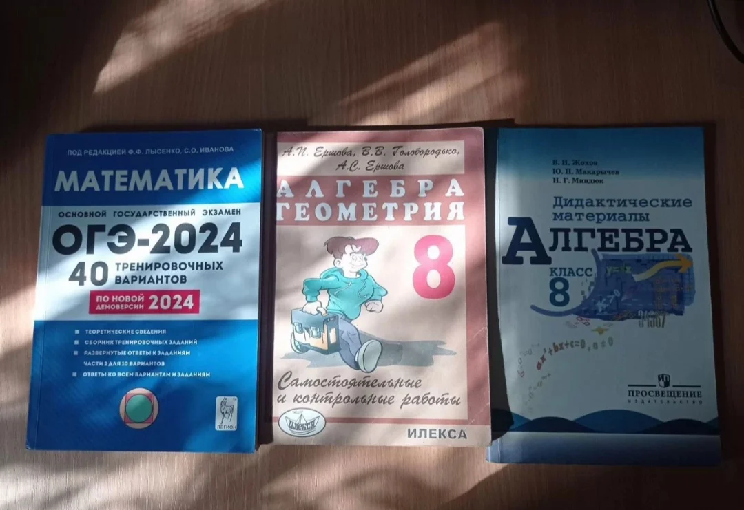 Книги ОГЭ 2024, Алгебра, Геометрия 8 класс - изображение 1